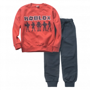 Παιδικό σετ φόρμας Online για αγόρια Roblox κόκκινο ζεστά χειμωνιάτικα φόρμες για το σχολείο ελληνικά ετών Online (7)