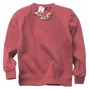 Παιδική μπλούζα Serafino για κορίτσια Agatha κόκκινο ζεστή χειμωνιάτικη καθημερινή άνετη σχολείο βόλτα ετών online  (1)