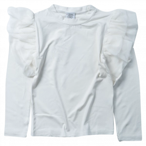 Παιδική μπλούζα Serafino για κορίτσια Veil άσπρο casual online λεπτή ανοιξιάτικη φθινοπωρινή άνετη βόλτα ετών (1)