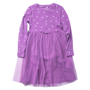 Παιδικό φόρεμα Name it για κορίτσια VioletGlitter βιολετί μοντέρνο casual επώνυμα με τούλι ετών online (4)