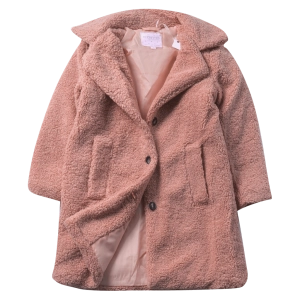 Παιδικό παλτό Εβίτα για κορίτσια PinkShipi ροζ κοριτσίστικο ζεστό για καλο ετών online (1)