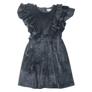 Παιδικό φόρεμα Εβίτα για κορίτσια Holly Night μαύρο casual κοριτσίστικο καλό φόρεμα ετών online (1)
