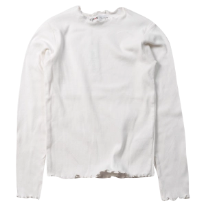 Παιδική μονόχρωμη μπλούζα Minoti για κορίτσια basic άσπρο λεπτές μπλούζες μονόχρωμες σκέτες απλές ετών