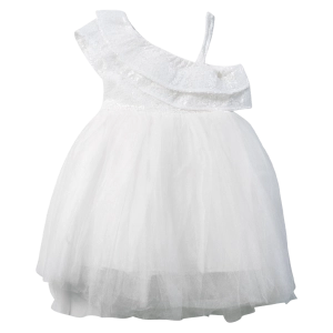Παιδικό αμπιγέ φόρεμα για κορίτσια SnowWhiteGirl άσπρο για παρανυφάκια για γάμους πριγκιπικά ρομαντικά ετών online (1)