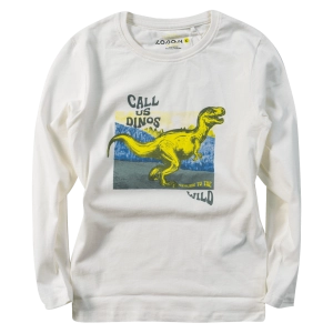Παιδική μπλούζα Losan για αγόρια Call us Dinos άσπρο καθημερινά αγορίστικα online (1)