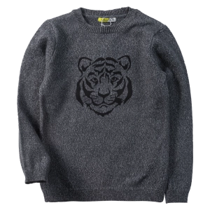 Παιδική μπλούζα Losan για αγόρια Tiger γκρι πουλόβερ με σχέδιο για βόλτα για αγόρια online (1)