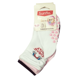 3 Βρεφικές κάλτσες για κορίτσια Girly2 μοντέρνες με πατουσάκια αντιολισθιτικές ζεστές μηνών online