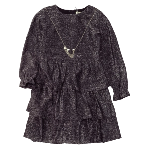 Παιδικό φόρεμα Εβίτα για κορίτσια Lofty Μαύρο lurex γκλιτεράτο για καλό για δώρο ετών online (1)