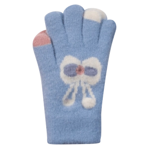 Παιδικά γάντια για κορίτσια BlokCold γαλάζιο οικονομικό χειμώνας ζεστό ετών online (1)