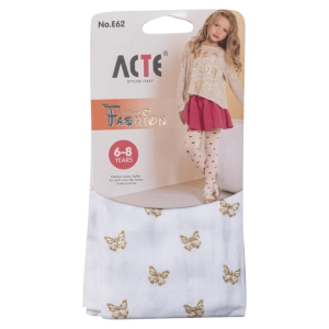 Κοριτσίστικο καλσόν για κορίτσια ButterfliesW άσπρο κοριτσίστικο  για φορέματα ετών Online (5)