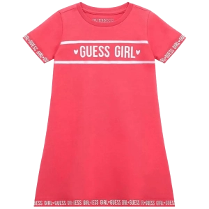 Παιδικό φόρεμα Guess G-Girl φούξια μοντέρνο επώνυμο κοριτσίστκο φόρεμα άνετο ετών online (2)