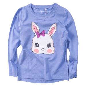 Παιδική μπλούζα Name it lloly bunny για κορίτσια οικονομικό ετών άνοιξη καλοκαίρι σχολείο καθημερινό online (1)