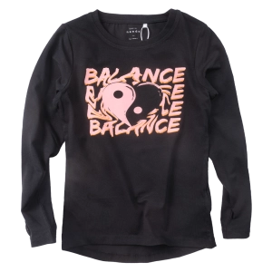 Παιδική μπλούζα Name it για κορίτσια Balance μαύρο ανοιξιάτικο φθινοπωρινό ετών καθημερινό σχολείο online (1)