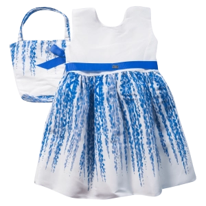 Παιδικό φόρεμα Εβίτα για κορίτσια Athena άσπρο μοντέρνο εμπριμέ βόλτα καλοκαιρινό ετών casual online (8)