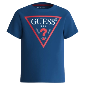 Παιδική μπλούζα GUESS για αγόρια Classic μπλε  επώνυμη καλοκαιρινή σχολείο μακό καθημερινή δώρο ετών online (1)