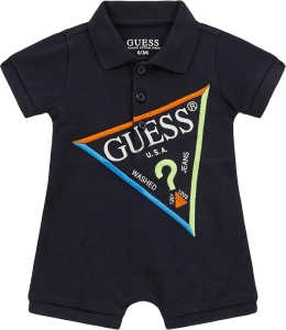 Βρεφικό φορμάκι Guess για αγόρια Triangle μπλε πόλο καλό επώνυμο καλοκαιρινό μηνών online (1)