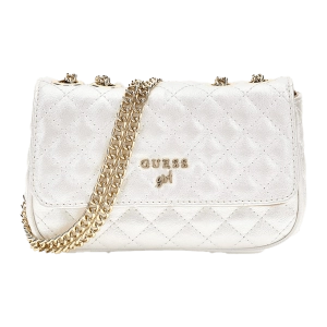 Παιδική τσάντα Guess για κορίτσια Chantelle άσπρο επώνυμη δώρο μοντέρνα χιαστί αλυσίδα καλή ετών online (1)