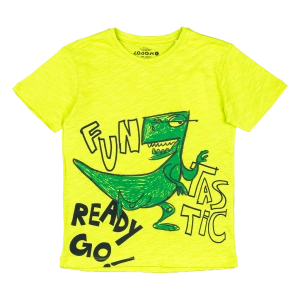 Παιδική μπλούζα Losan για αγόρια Fun Dino λαχανί καθημερινή καλοκαιρινή μακό βαμβακερή ετών online δεινόσαυρος (2)