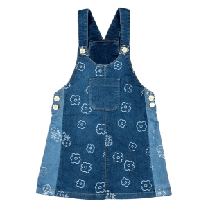 Παιδική σαλοπέτα Losan για κορίτσια Senses μπλε φούστα τζιν επώνυμο βόλτα casual online (2)