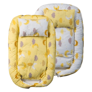 Βρεφική φωλια για μωράκια clouds2 κίτρινο βρεφικές φωλιές για αγόρια κορίτσια βαμβακερά κουκούλια νεογέννητα