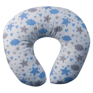 Βρεφικό μαξιλάρι θηλασμού για αγόρια γαλάζιο άσπρο βαμβακερό online  (6)