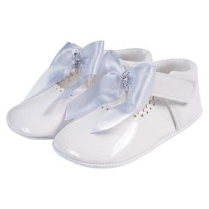 Βρεφικά παπούτσια για κορίτσια mini princess άσπρο παπουτσάκια αγκαλιάς για μωράκια μαλακά μηνών online