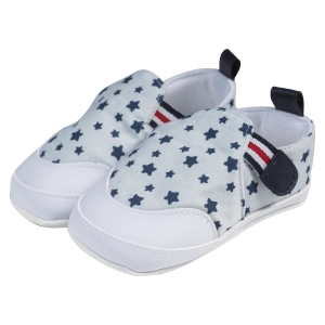 Βρεφικά παπούτσια για αγόρια Tommy star άσπρο παπουτσάκια αγkαλιάς για μωράκια μαλακά μηνών online (1)