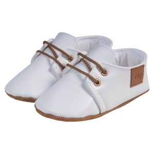 Βρεφικά παπούτσια για αγόρια little sir άσπρο παπουτσάκια αγκαλιάς για μωράκια μαλακά μηνών online