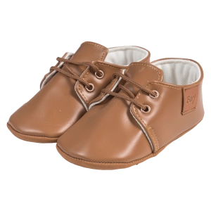 Βρεφικά παπούτσια για αγόρια little sir καφέ παπουτσάκια αγκαλιάς για μωράκια μαλακά μηνών online (1)
