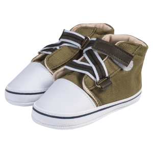 Βρεφικά παπούτσια για αγόρια little Z λαδί παπουτσάκια αγκαλιάς για μωράκια μαλακά μηνών online