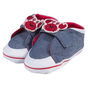Βρεφικά παπούτσια για αγόρια happy crab μπλε παπουτσάκια αγkαλιάς για μωράκια μαλακά μηνών online