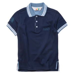 Παιδική μπλούζα πόλο AKO για αγόρια summer mood μπλε κοντομάνικες μπλούζες καλοκαιρινές μοντέρνες tshirt ελληνικά ετών