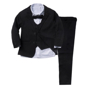 Παιδικό κουστούμι για αγόρια Scissors μαύρο καλό επίσημο παράγαμπρος γάμος βάφτιση ετών online (1)