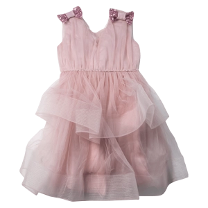 Παιδικό φόρεμα αμπιγέ για κορίτσια Pilar ροζ παρανυφάκι αμπιγέ καλό γάμο βάφτιση ετών online (1)