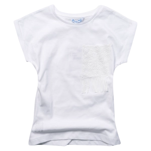 Παιδική μπλούζα Mayoral για κορίτσια ScanPlay άσπρο μοντέρνα επώνυμη ετών online (1)