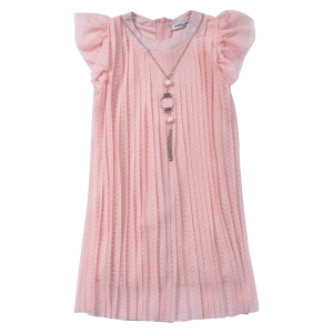 Παιδικό φόρεμα Εβίτα για κορίτσια  Fabiola σομόν καλό αέρινο καλοκαιρινό τούλι ετών online (1)