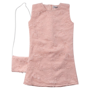 Παιδικό φόρεμα Εβίτα για κορίτσια  Stefania σομόν καλό αέρινο καλοκαιρινό τσαντάκι ετών online (1)