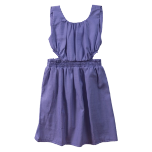 Παιδικό φόρεμα Serafino για κορίτσια Anemone λίλα καλοκαιρινό αμάνικο καλό ετών cut out online (1)