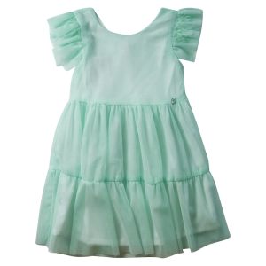 Παιδικό φόρεμα Serafino για κορίτσια Fairy φυστικί καλοκαιρινό αμάνικο καλό ετών cut out online (1)