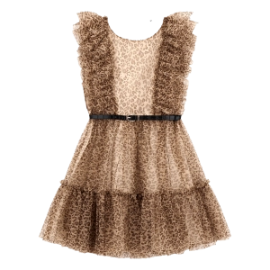 Παιδικό φόρεμα Guess για κορίτσια Tigre λεοπάρ μοντέρνο επώνυμο για καλό online ετών  (2)