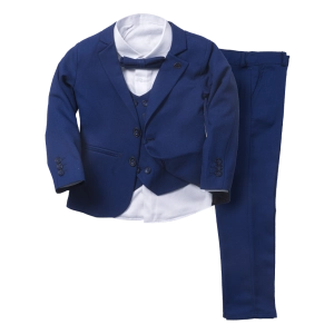 Παιδικό κουστούμι για αγόρια Scissors  μπλε γάμο βάφτιση επίσημο κοστούμι παπιγιόν καλό ετών online (3)