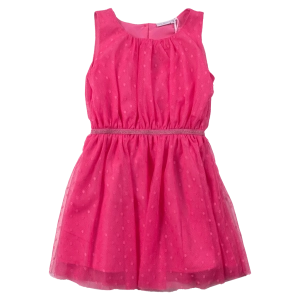 Παιδικό φόρεμα Name it για κορίτσια Dot φούξια καλοκαιρινό οικονομικό casual τούλι ετών online (1)