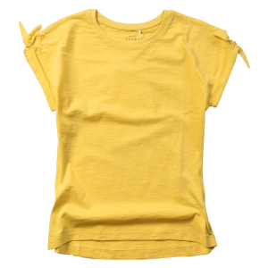 Παιδική μπλούζα Name it για κορίτσια Classic κίτρινο σχολείο καθημερινό μακό βαμβακερό ετών online (1)