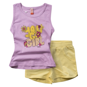 Παιδικό σετ Reflex για κορίτσια Go girl μωβ κοριτσίστικα καλοκαιρινό άνετο καλοκαιρινό ετών online (1)
