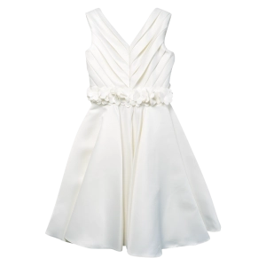 Παιδικό φόρεμα αμπιγέ για κορίτσια Barbara άσπρο παρανυφάκι γάμο βάφτιση χρυσόσκονη καλό τούλι ετών online (1)
