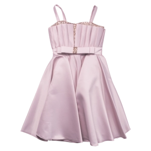 Παιδικό φόρεμα αμπιγέ για κορίτσια Zeta ροζ γάμο βάφτιση χρυσόσκονη καλό τούλι ετών online (1)