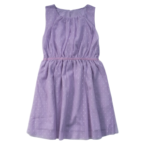 Παιδικό φόρεμα Name it για κορίτσια Dot μωβ καλοκαιρινό οικονομικό casual τούλι ετών online (1)