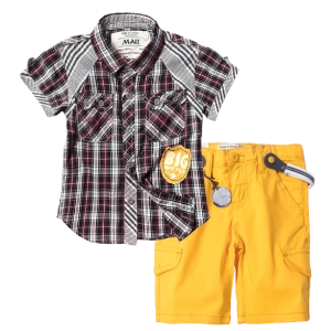 Παιδικό πουκάμισο Mall Kids Big μπορντό καλοκαιρινά πουκάμισα αγορίστικα κοντομάνικα καρό Online | Παιδική βερμούδα New College για αγόρια Sunrise κίτρινη τιράντες μονόχρωμες αγορίστικες 
