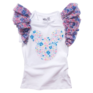 Παιδική μπλούζα Disney για κορίτσια Mouse τούλι βόλτα καλοκαιρινή παγιέτες ετών casual online (1)