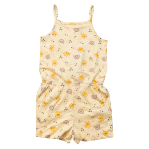Παιδική σαλοπέτα Name it για κορίτσια Sunnies κίτρινο καθημερινό μακό καλοκαιρινό βαμβακερό ετών online (1)